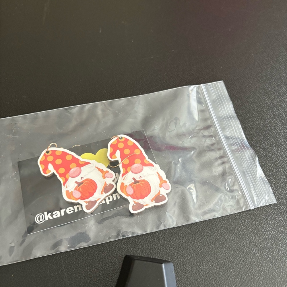Gnome earrings for fall